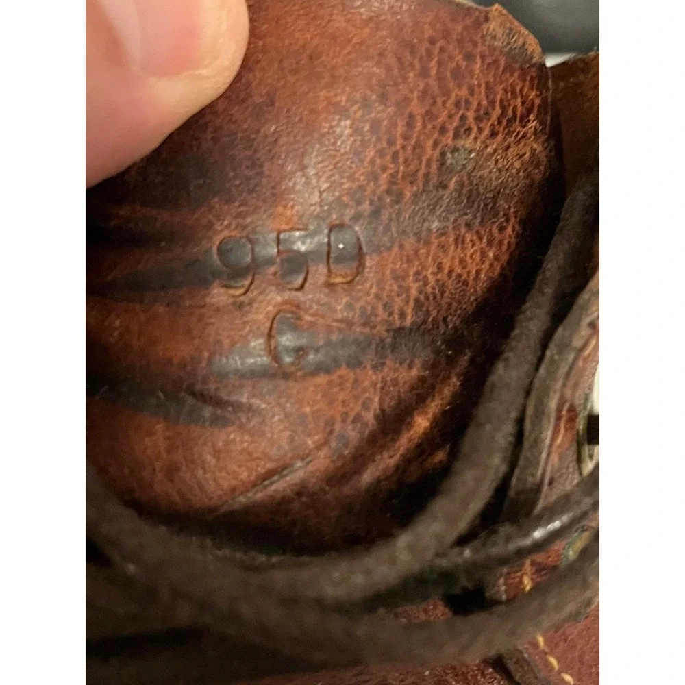 Orvis  Brown Leather Moc Toe Oxfords
